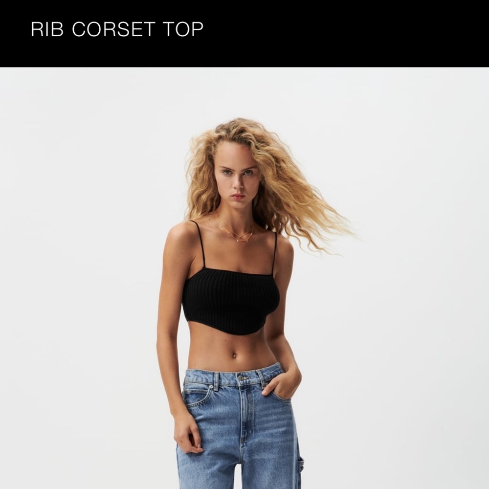 Zara Rib Corset Top